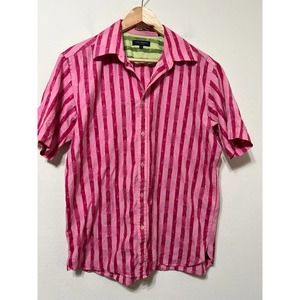 Ted Baker Men's Stiped Button Down Shirt Sz 4/L